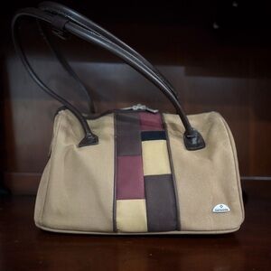 Vintage Samsonite Sarano 600 Carry-On Tote Duffle Flocked Suede Retro Chic
